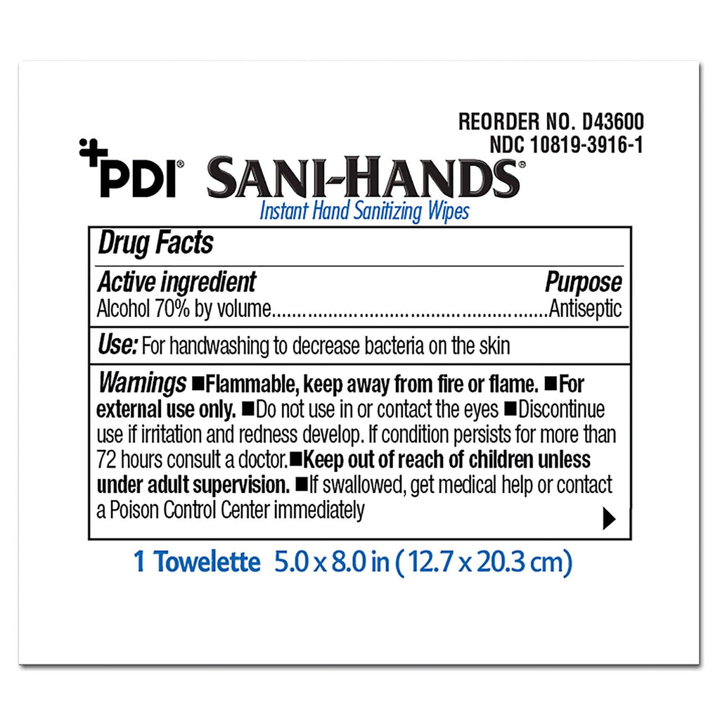 Sani-Hands ALC Hand Wipes K24954