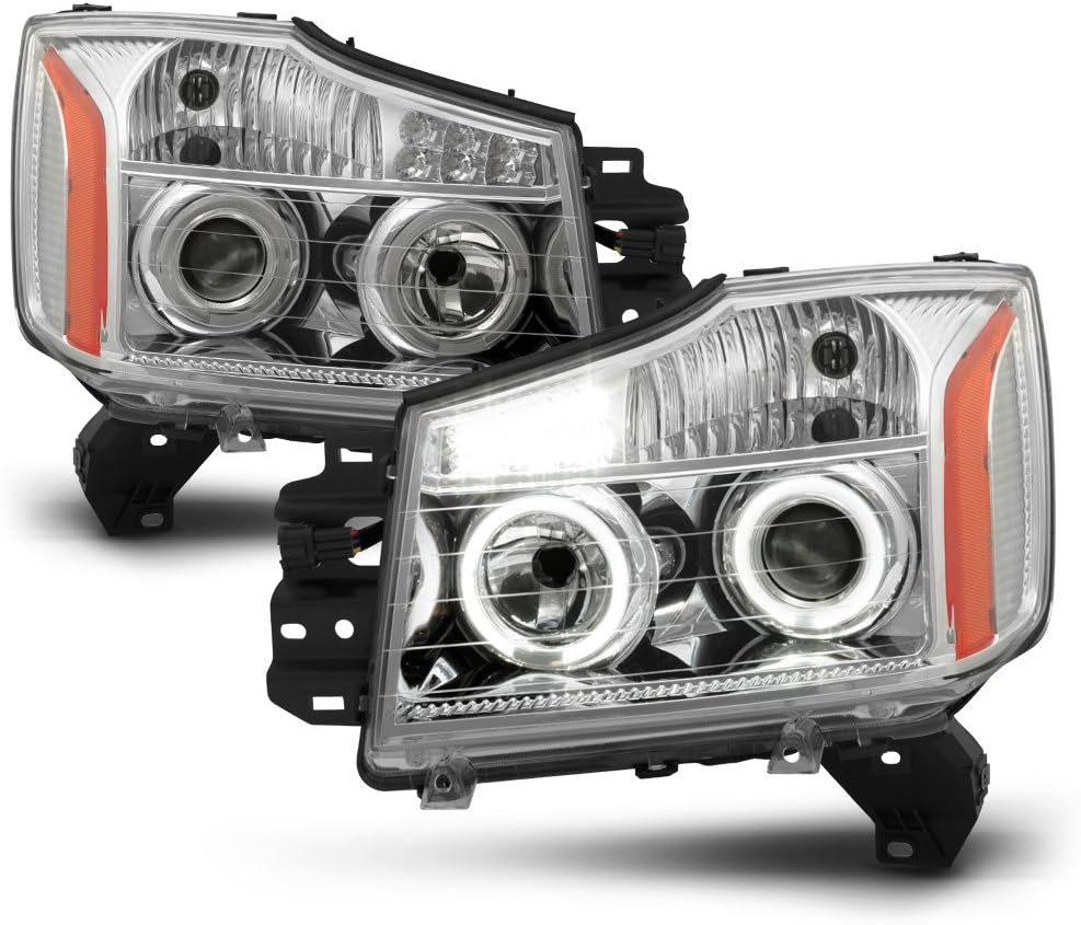 LED Dual Halo Headlights Headlamps H19822