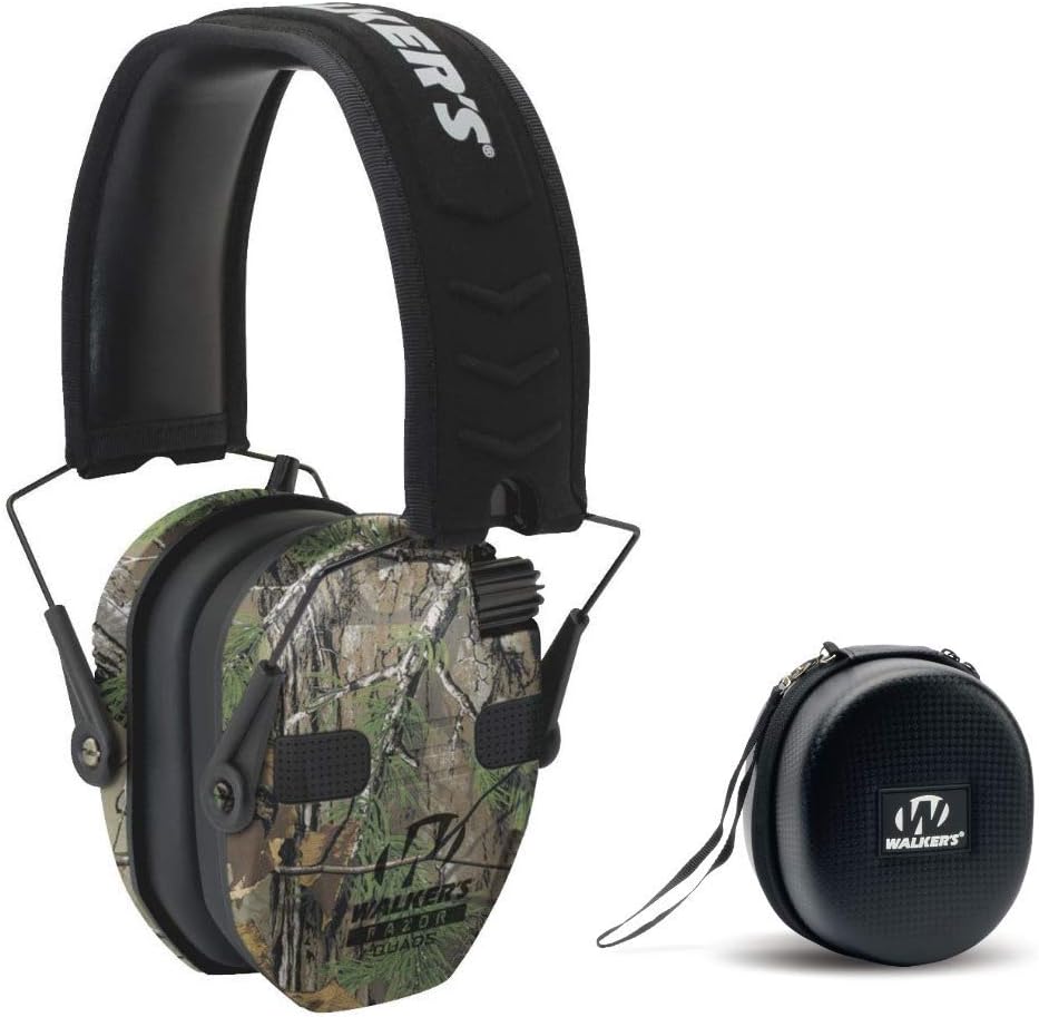 Razor Slim Electronic Shooting Hearing Protection Muff with Protective Case Z999148