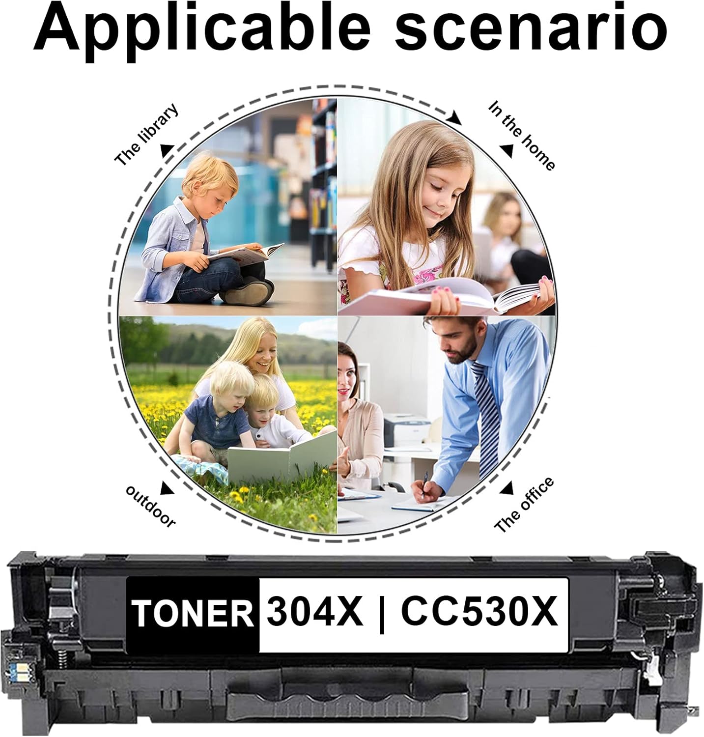 Toner Cartridge Black 1 Pack Replacement for HP Color CM2320n CM2320fxi CM2320nf MFP CP2025 CP2025x Q9287