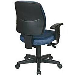 Blue Task Chair with 2-Way Adjustable Arms L963