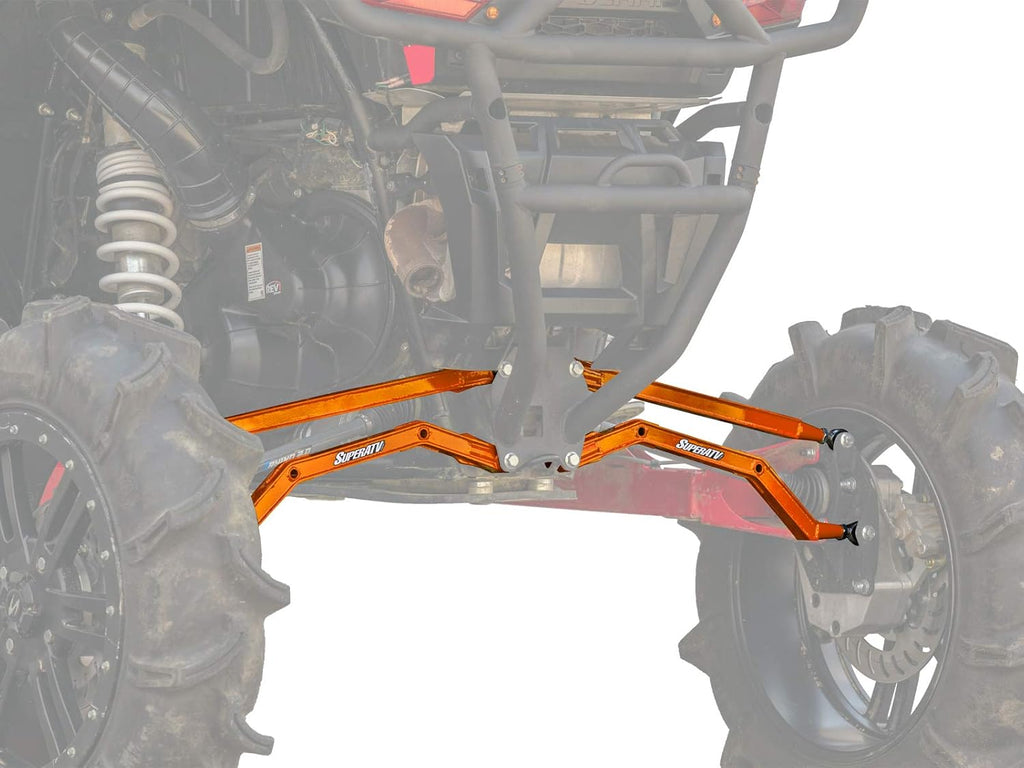 Orange High Clearance Rear Radius Arms for Polaris RZR XP 1000 R264