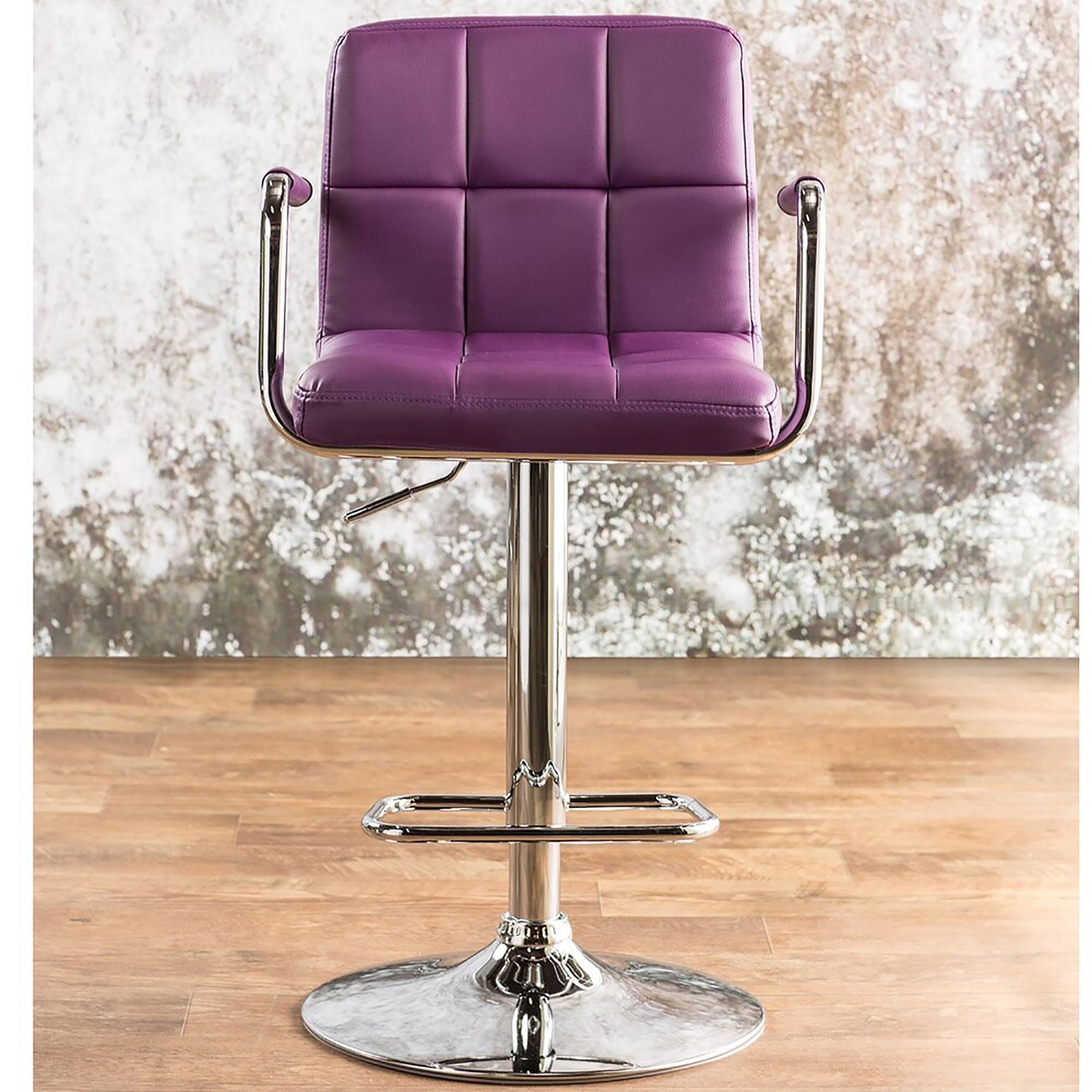 Green Adjustable Swivel Barstool Set of 2 F883303