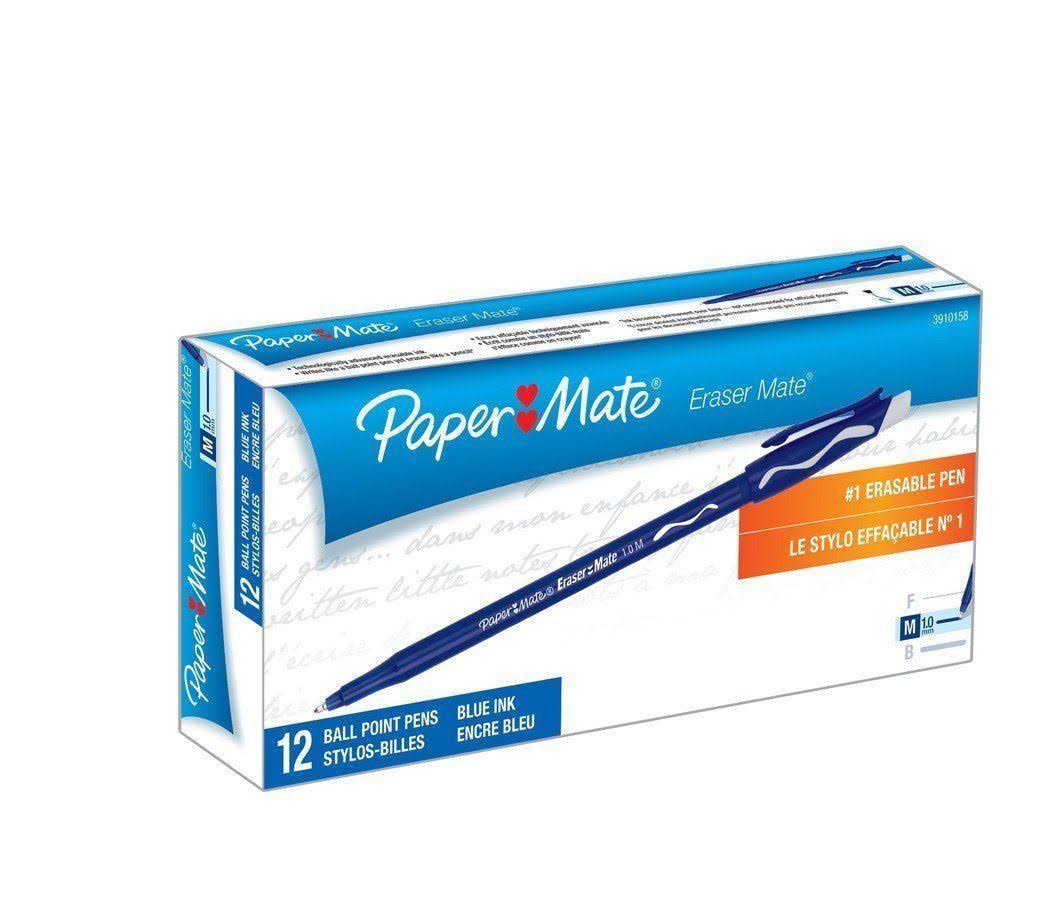 Erasable Pen Medium Point Blue 12-Count B228770