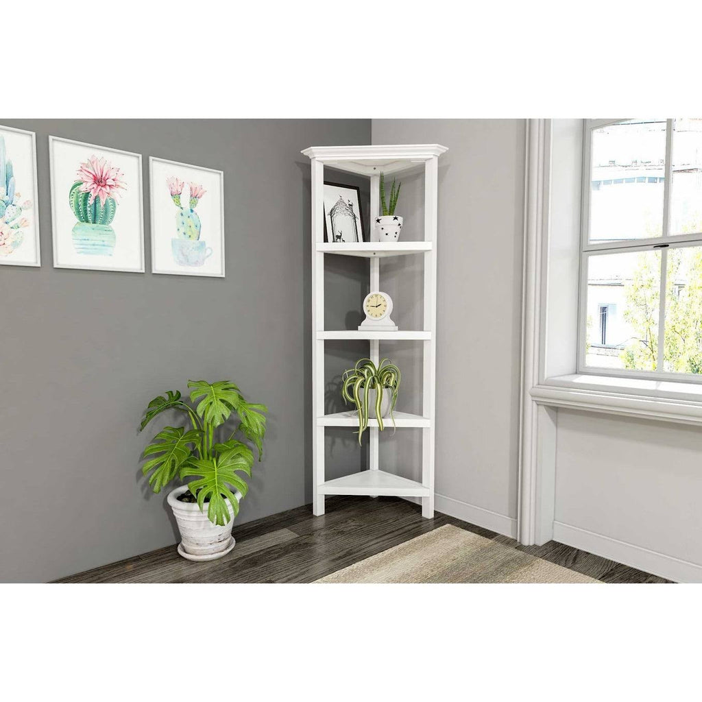 White 2 Shelves Bookcase D300079