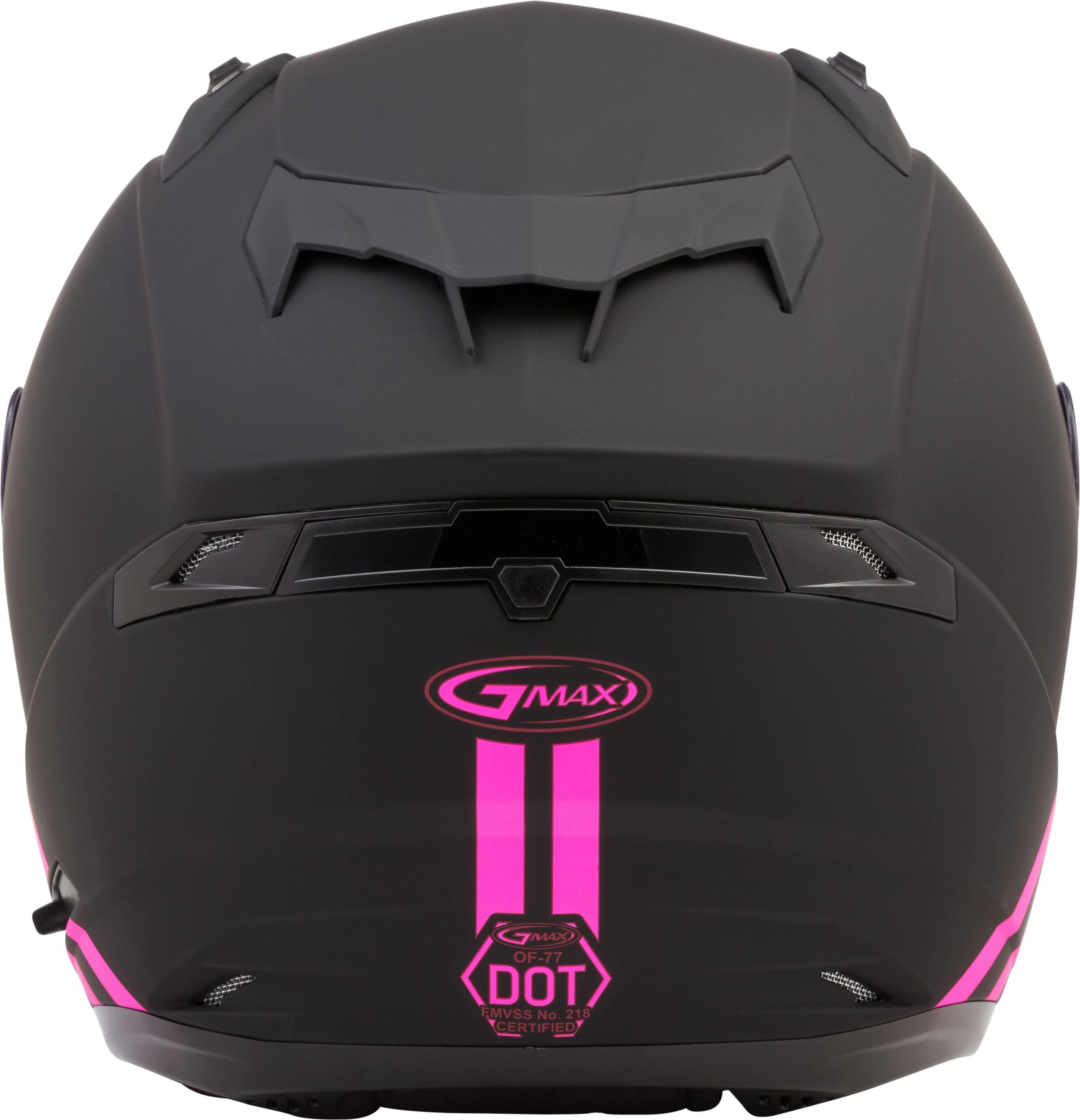 Matte Black/Pink Open-Face Helmet Y5239
