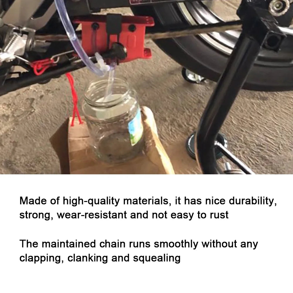 Motorcycle Chain Cleaning Kit with Brush and Lube Tool G973656