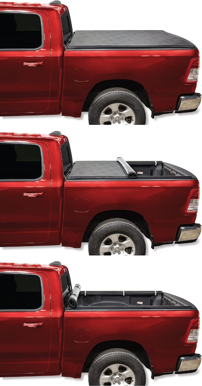 Soft Roll Up Truck Bed Tonneau Cover W342