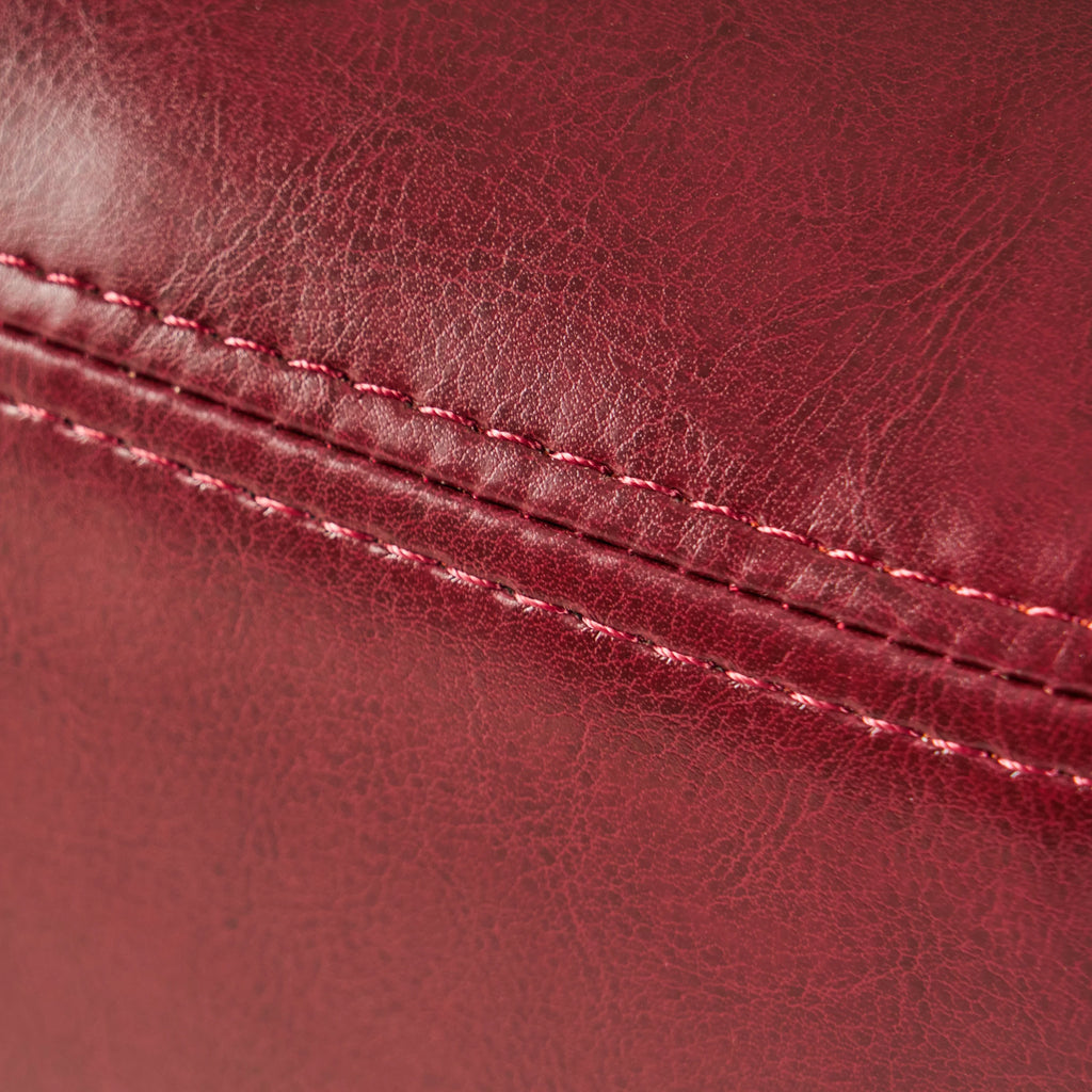 Bonded Leather Club Accent Chair, Oxblood Red V522912