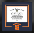 14 x 11 in. Syracuse Orange Diploma Black Frame U3358