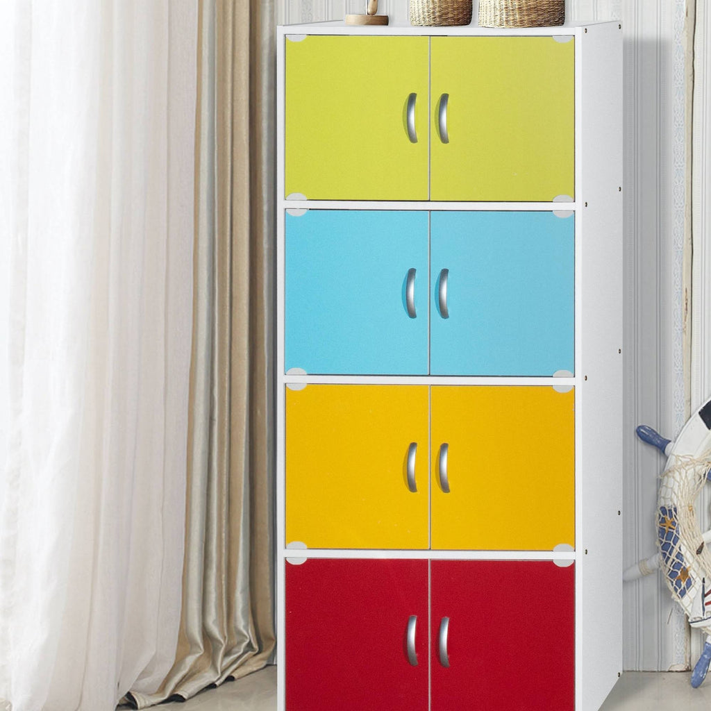 Rainbow 4-Shelf 8-Door Cabinet G1880