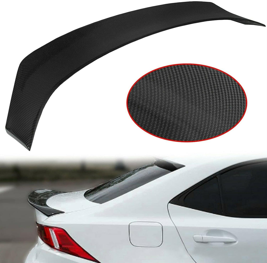 Carbon Fiber Style Trunk Spoiler Wing ABS R6727