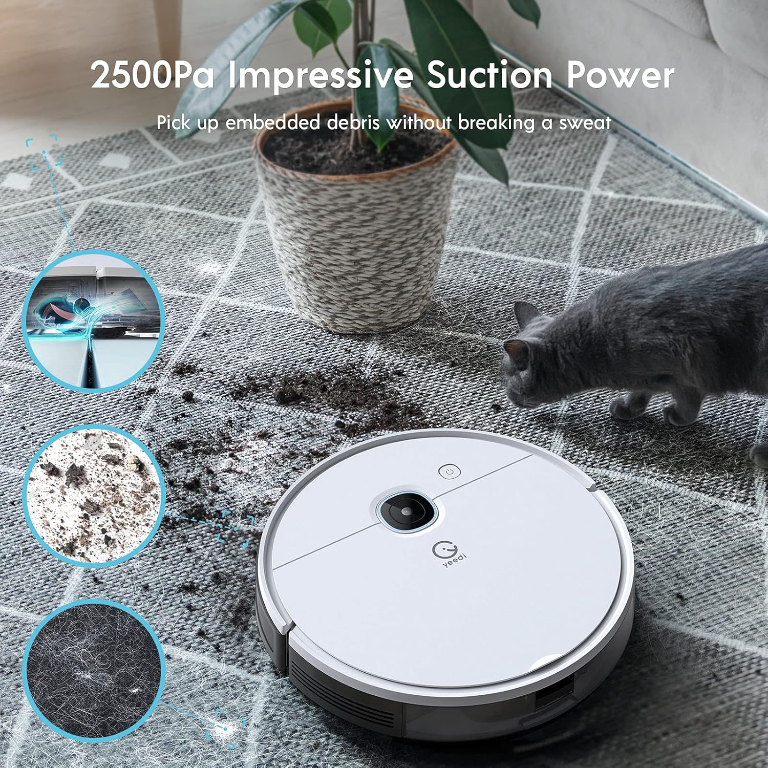 Robot Vacuum with 3000Pa Suction Power Z65520
