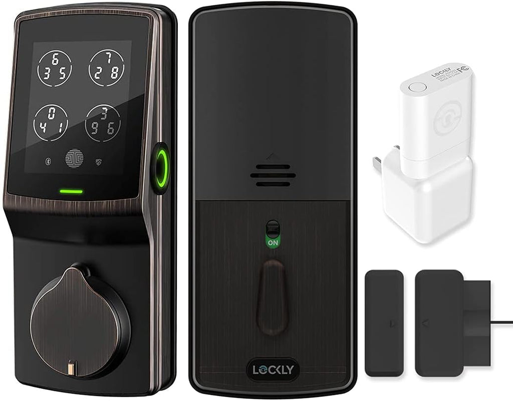 Wi-Fi Smart Lock with Fingerprint Keypad, Venetian Bronze U382751