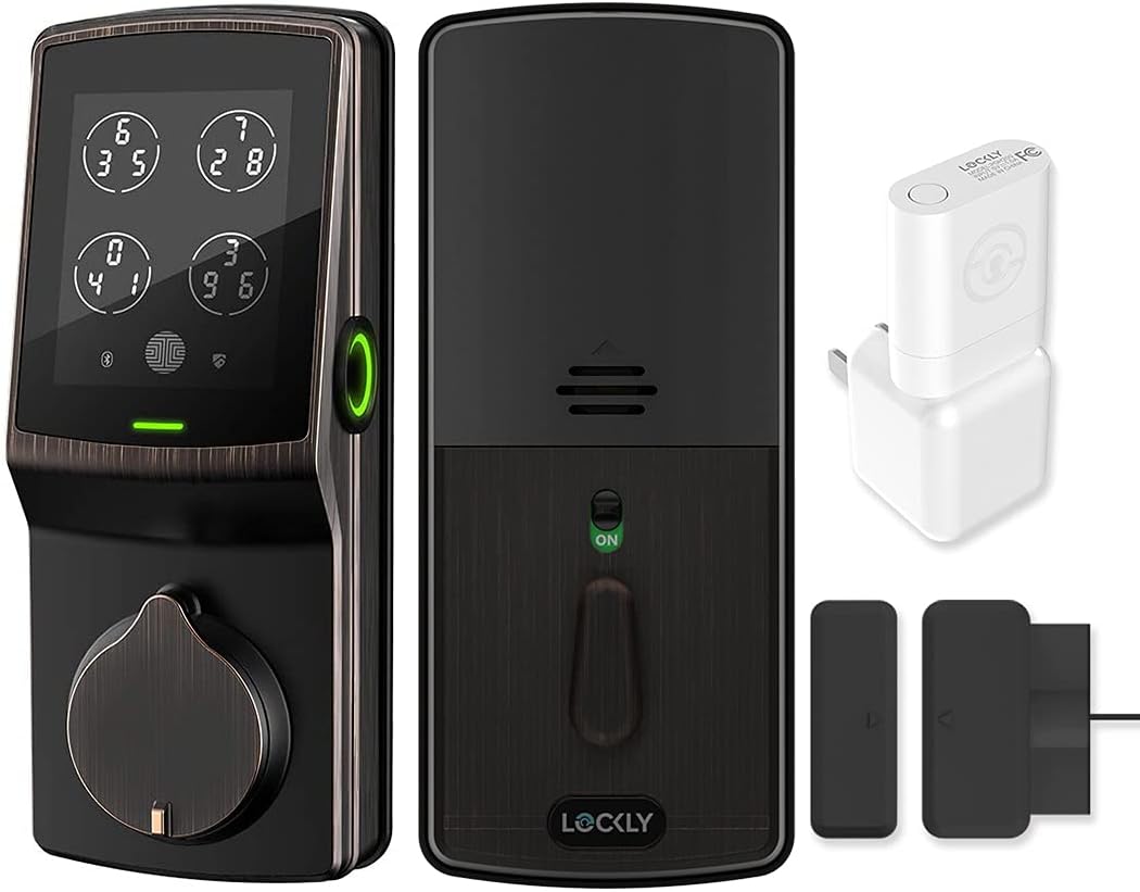 Wi-Fi Smart Lock with Fingerprint Keypad, Venetian Bronze U382751