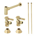 Polished Brass Sink Trim Kit with Bottle Trap E602546