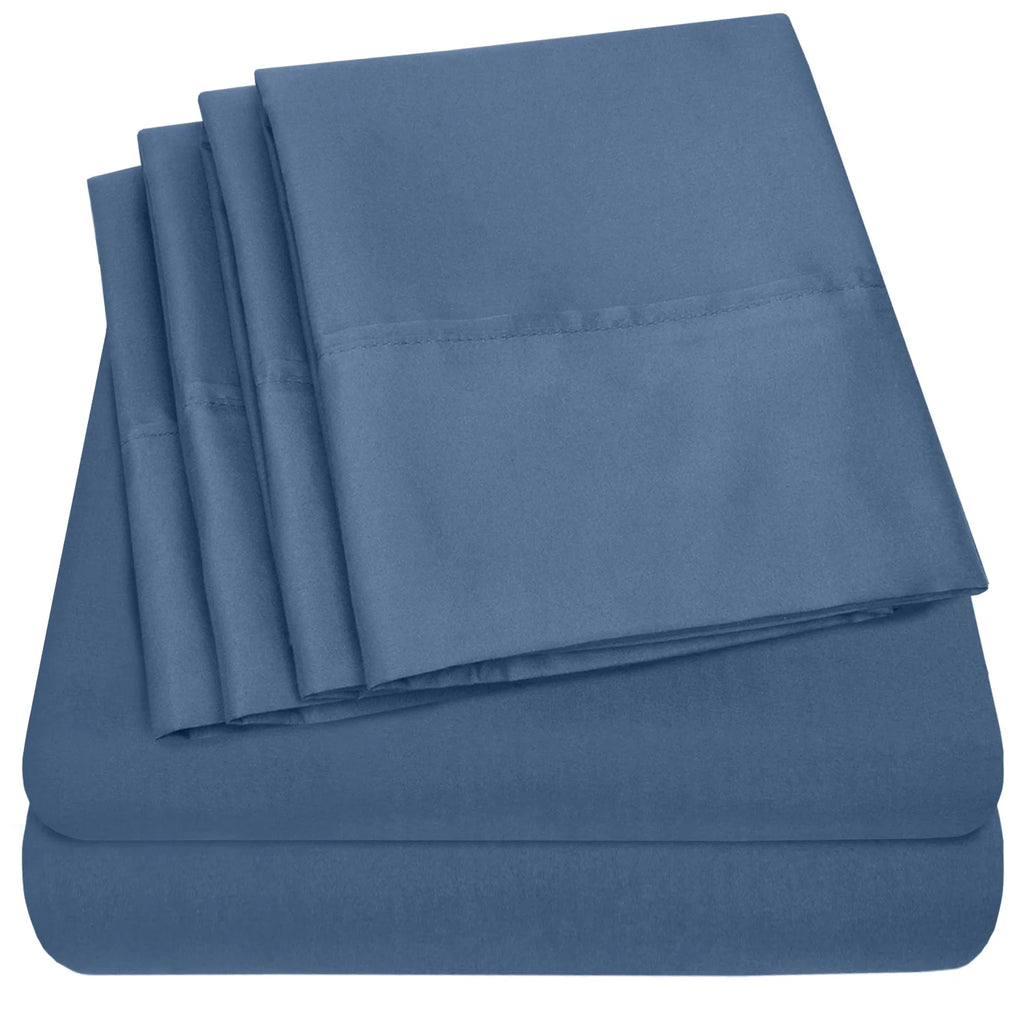 Queen Denim Microfiber Sheet Set D50634