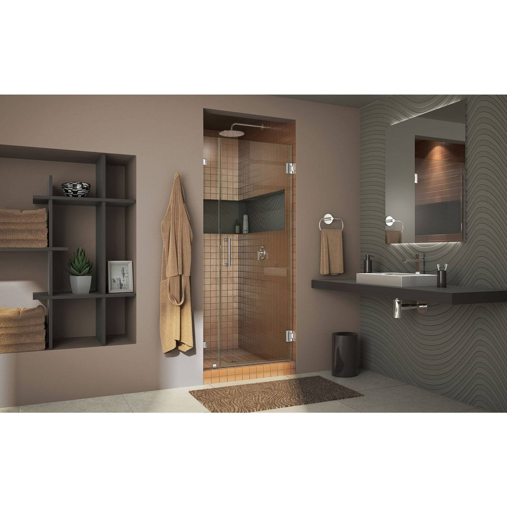 Fully Frameless Hinged Shower Door Chrome A104