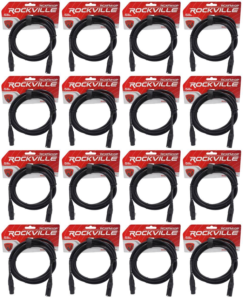 Black 10' Female to Male XLR Mic Cable B540199
