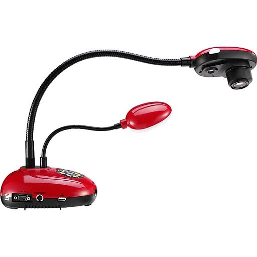 Red Document Camera with 20X Zoom USB F6785