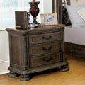 Rustic Natural Tone Nightstand I968