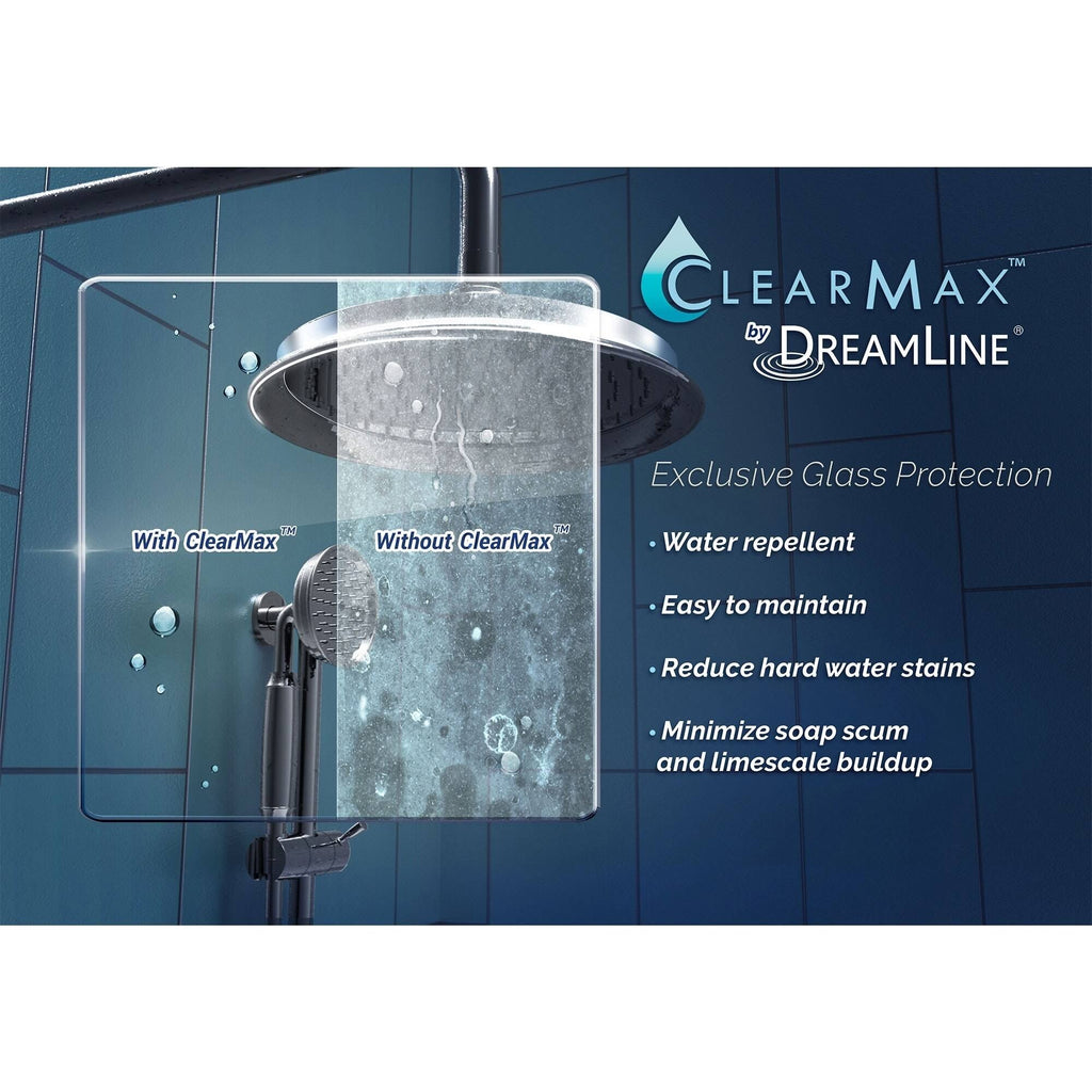 Fully Frameless Hinged Shower Door Chrome A104