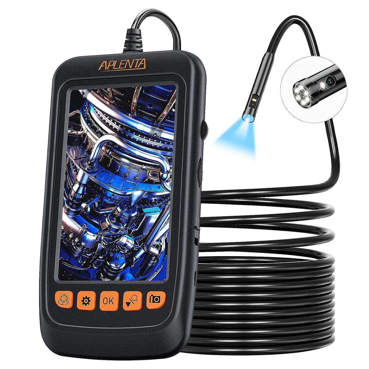 11.5FT 1080P HD 4.3 IPS Screen Industrial Endoscope with 7mm Lens K872052