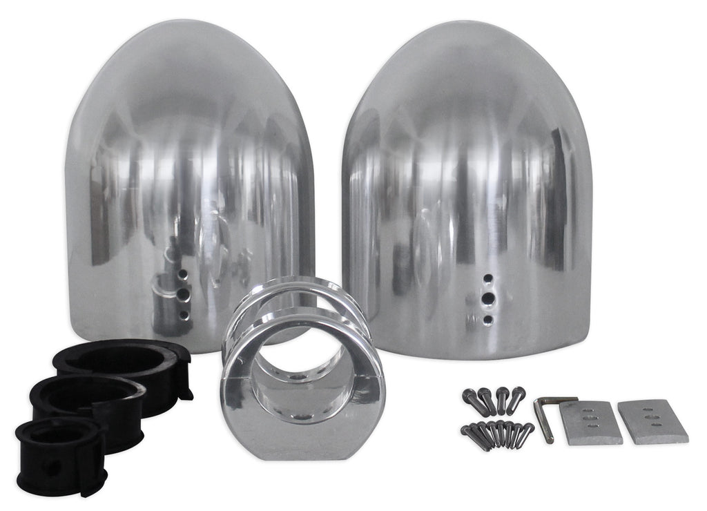 2 8” Silver Wakeboard Tower Enclosure Pods For Pioneer TS-MR2040 Marine Speakers F6653