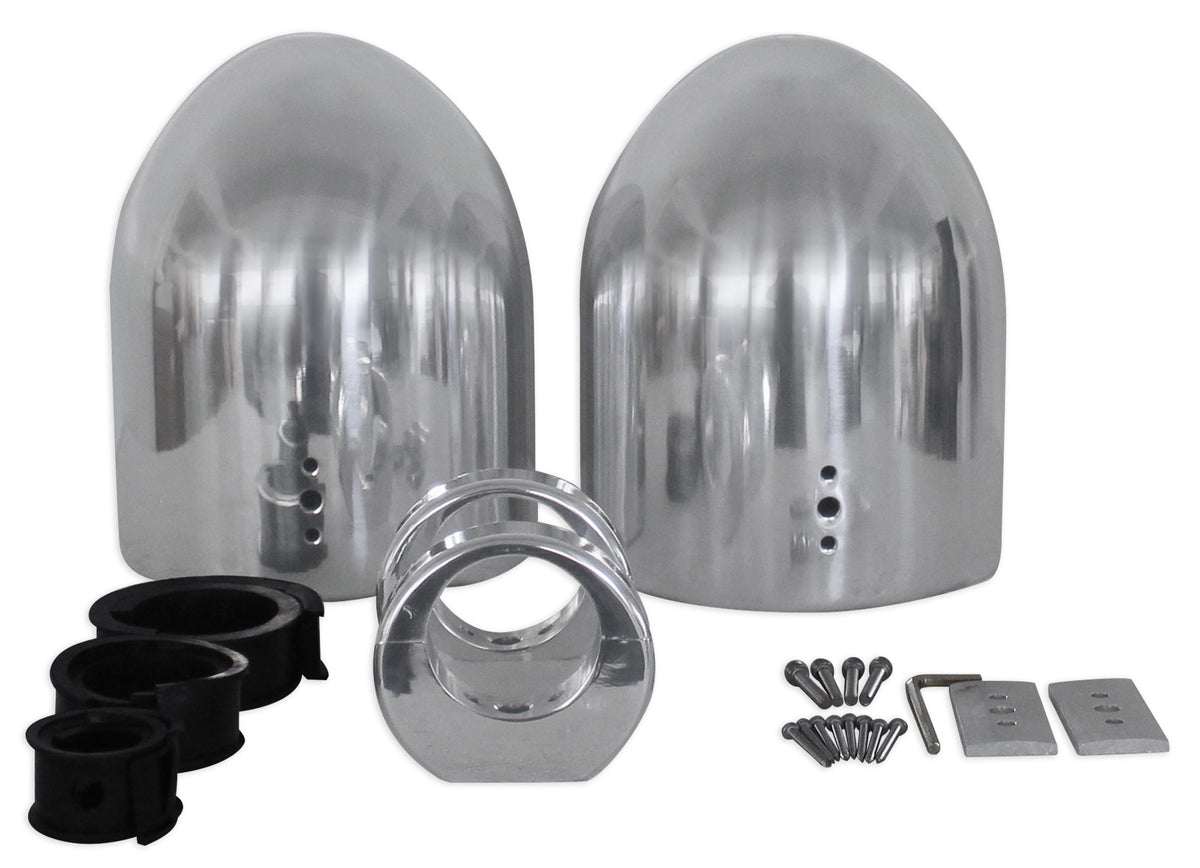 2 8” Silver Wakeboard Tower Enclosure Pods For Pioneer TS-MR2040 Marine Speakers F6653