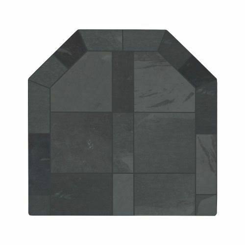 48x22 Smokey Grey Slate Hearth Pad M135743