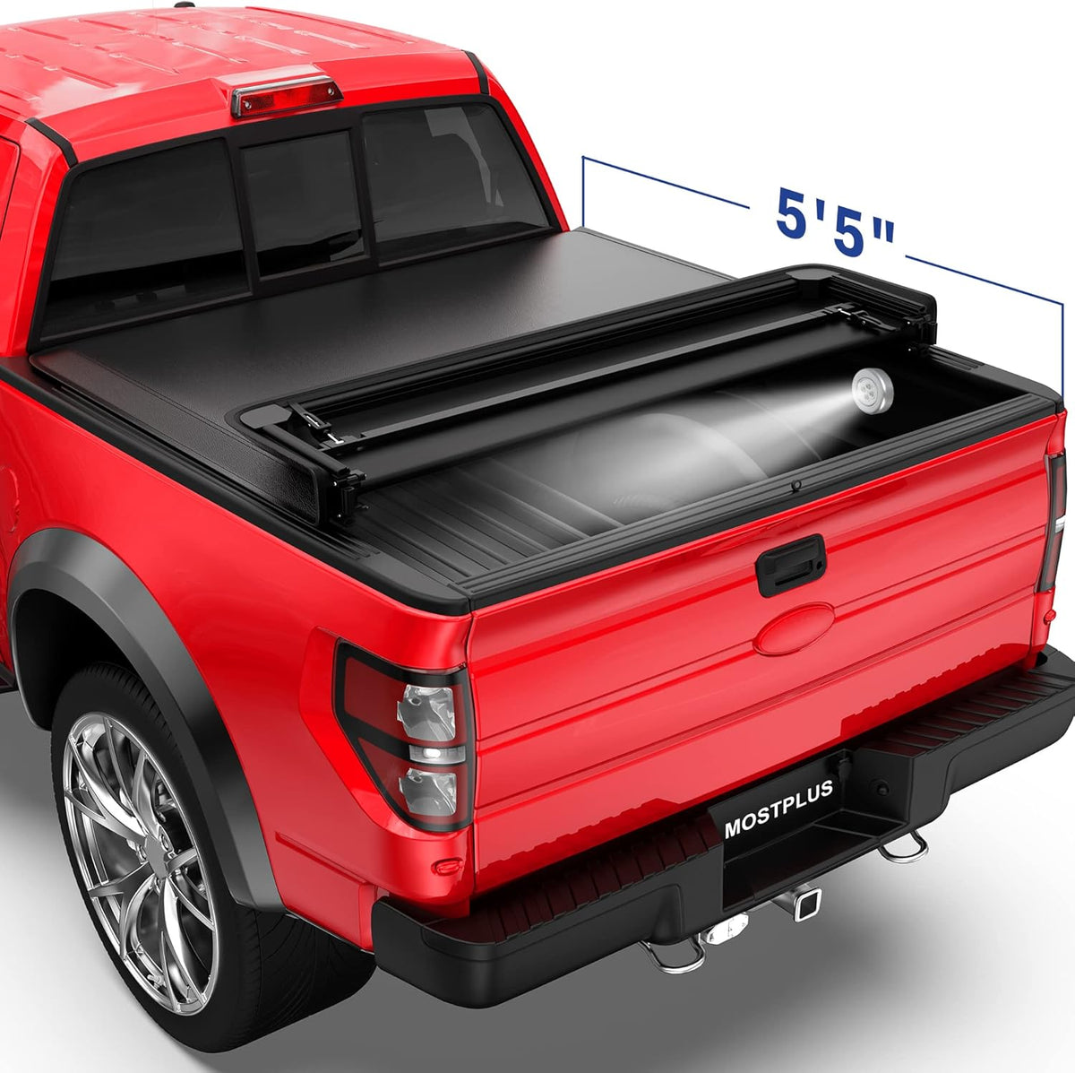 Tri-Fold Soft Folding Truck Tonneau Cover C126