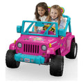 Barbie Jeep Wrangler with Music and Power Lock Brakes B12750