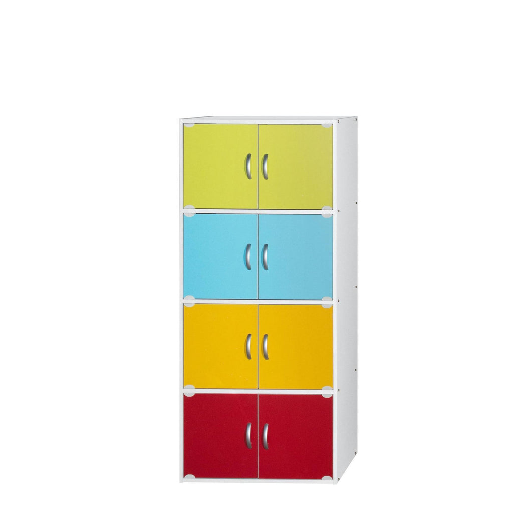 Rainbow 4-Shelf 8-Door Cabinet G1880