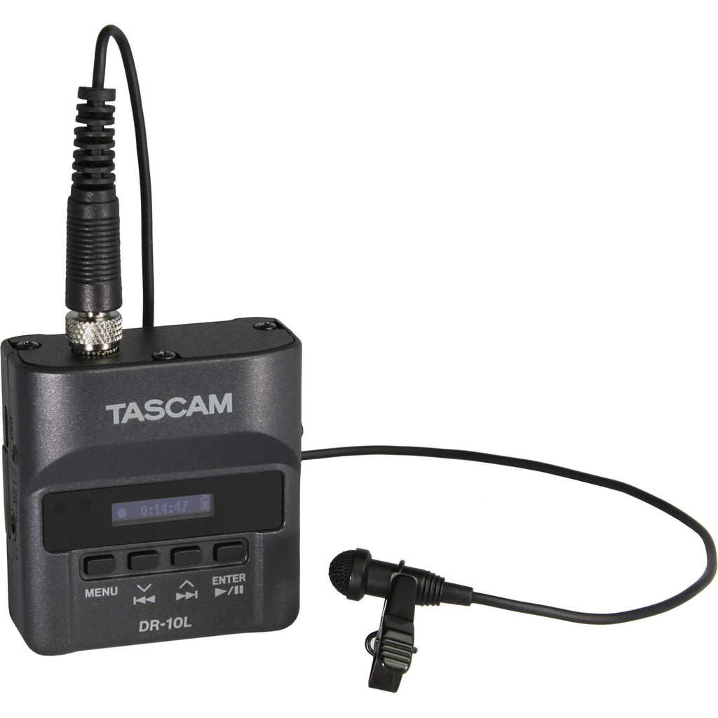Black Mini Portable Recorder with Lavaliere Microphone M217