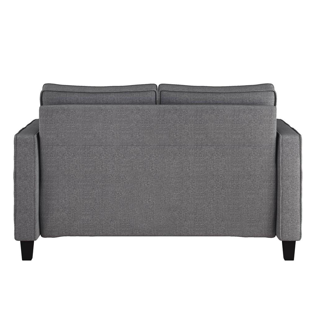 Gray Fabric Loveseat Sofa S752