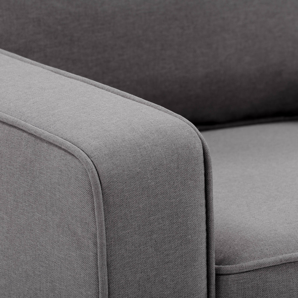 Gray Fabric Loveseat Sofa S752