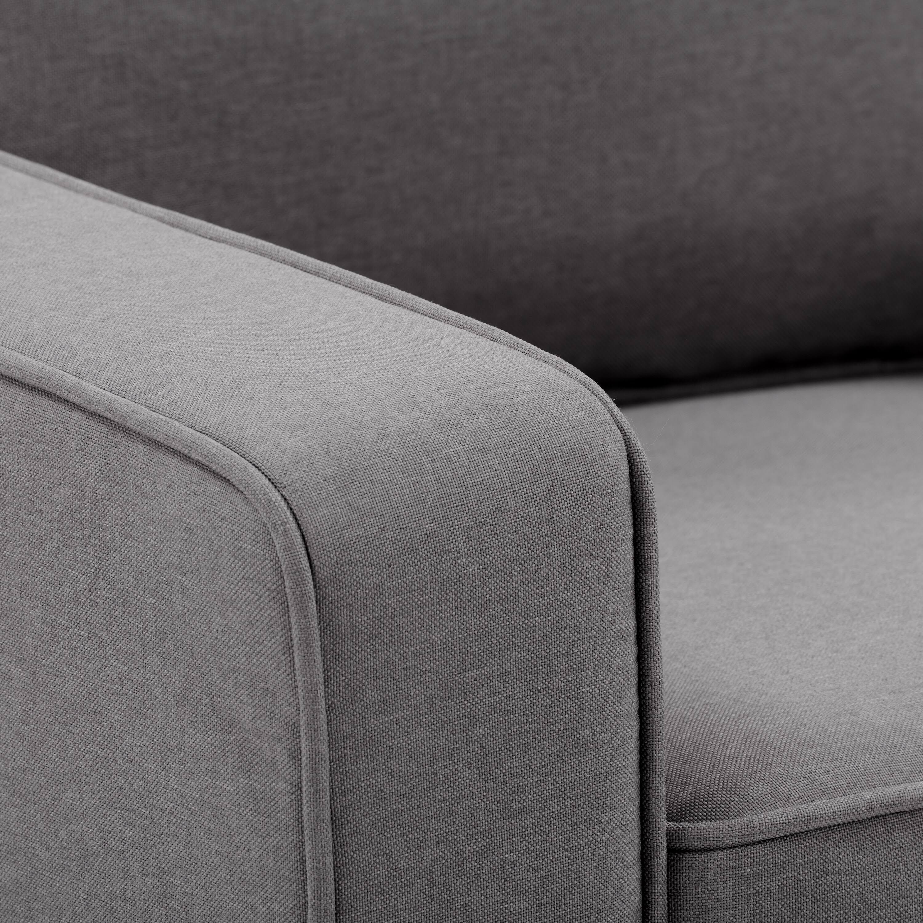 Gray Fabric Loveseat Sofa S752