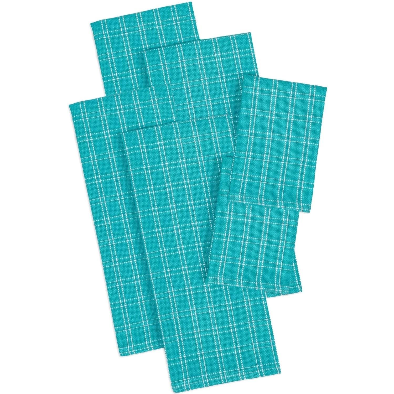 Heavyweight Dishtowel and Dishcloth Set of 6, Yellow, Multi S7537