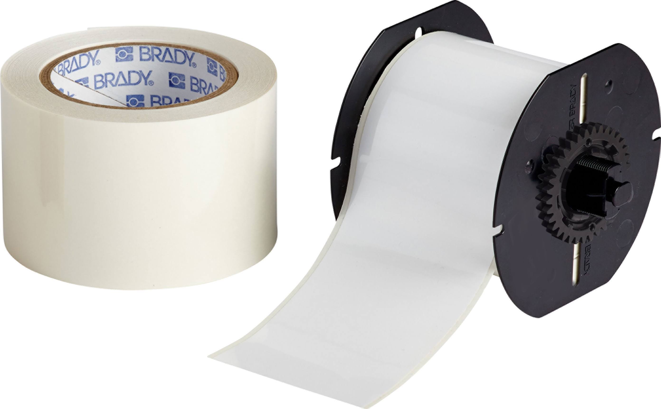 White 100ft L x 3 in W Label Tape Cart L7558