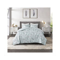 Pearl Metallic Printed Velvet Duvet Cover Set King/Cal King O1981