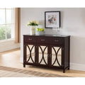 Espresso Wood Sideboard Cabinet with Drawers A48330
