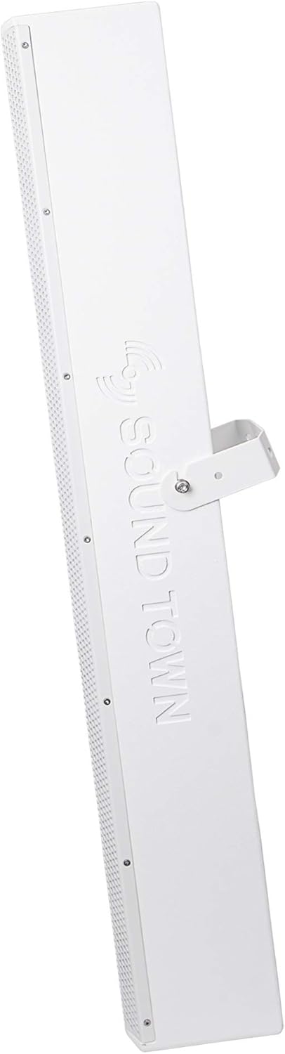 White Passive Wall-Mount Column Line Array Speaker with 8 x 5” Woofers L459