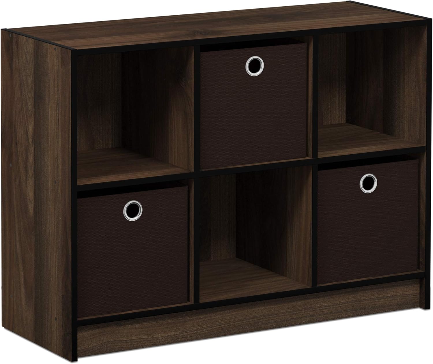 White/Black 3x2 Bookcase Storage L8397