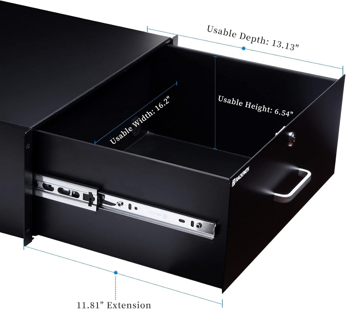 4U Rack Mount Drawer with Lock and Key Pack of 2 A295149