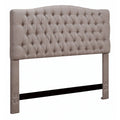 Tufted Panel Headboard, Brown, Queen J5789