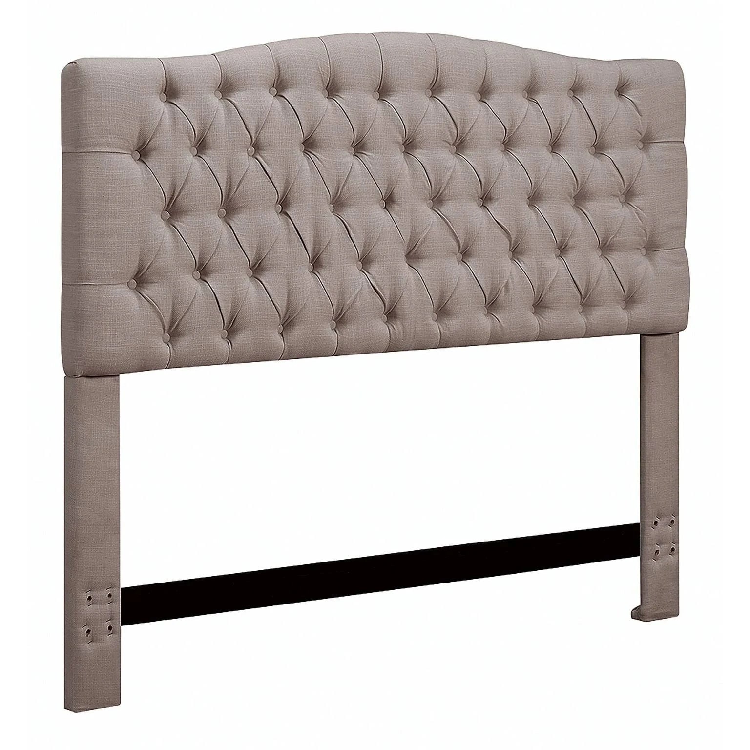 Tufted Panel Headboard, Brown, Queen J5789