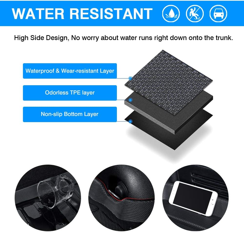 Black TPO Cargo Mat for Ford Escape Hybrid M854347
