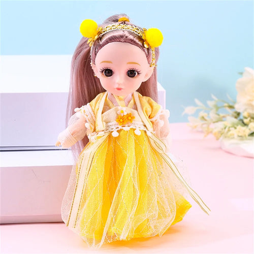 17cm Doll Antique Hanfu Costume Dress Set W4925