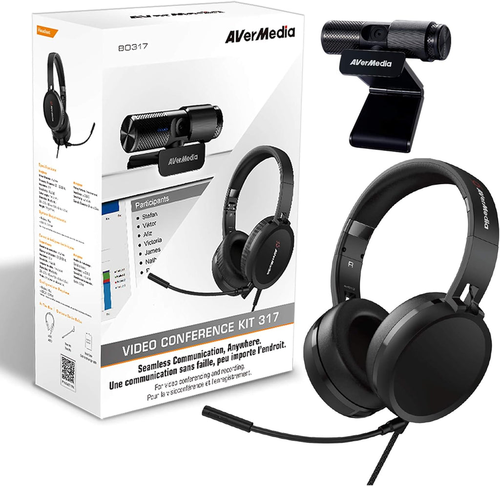 1080p Webcam USB 2.0 Headset with Microphone L83197