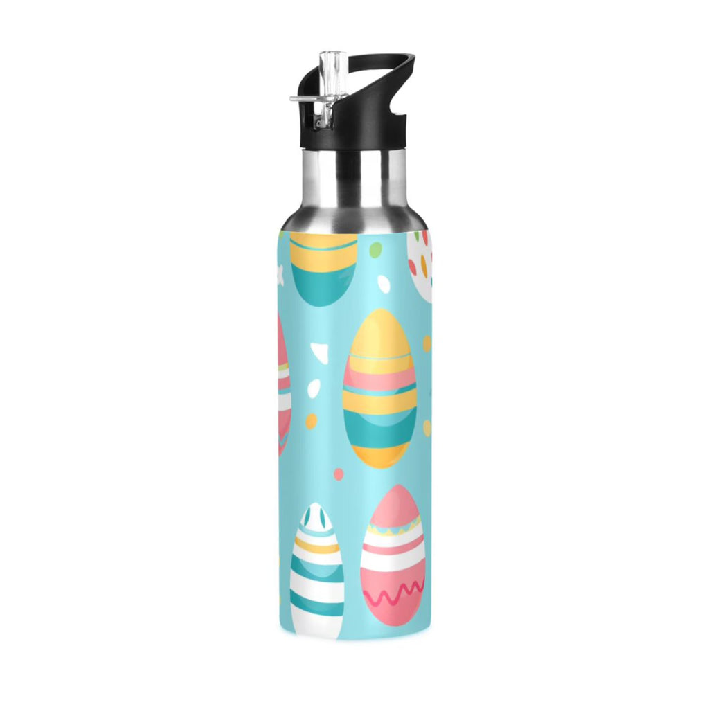 Insulated Stainless Steel Water Bottle with Straw Lid 20 oz O638